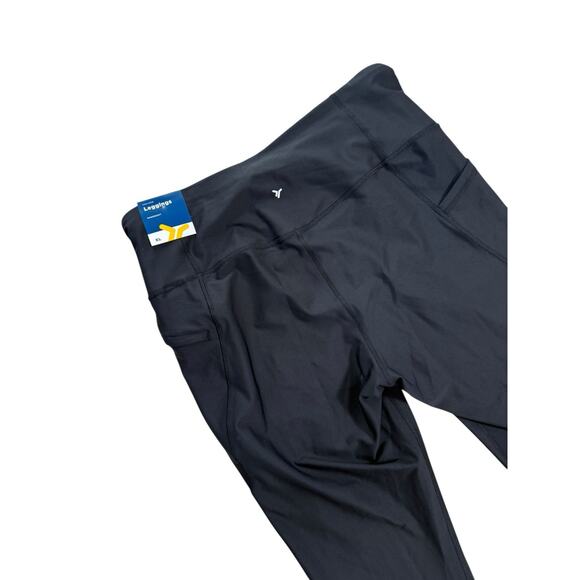 Old Navy Active Powersoft Womens Size XL High Rise Go Dry Zip Pockets Leggings - Picture 3 of 5